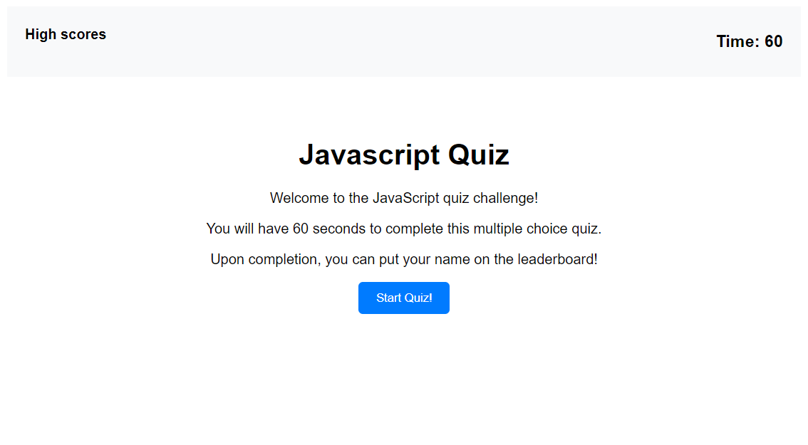 JavaScript Quiz